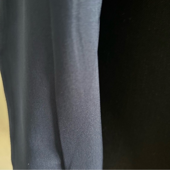 White House Black Market Navy Sleeveless Open Front Vest - Picture 6 of 6